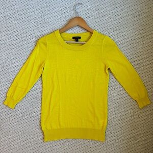 J. Crew Tippi Sweater • Size XS • Merino Wool • Yellow